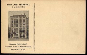 Amsterdam, Damrak, Hotel Het Haasje, ca. 1899 beschikbaar voor biedingen