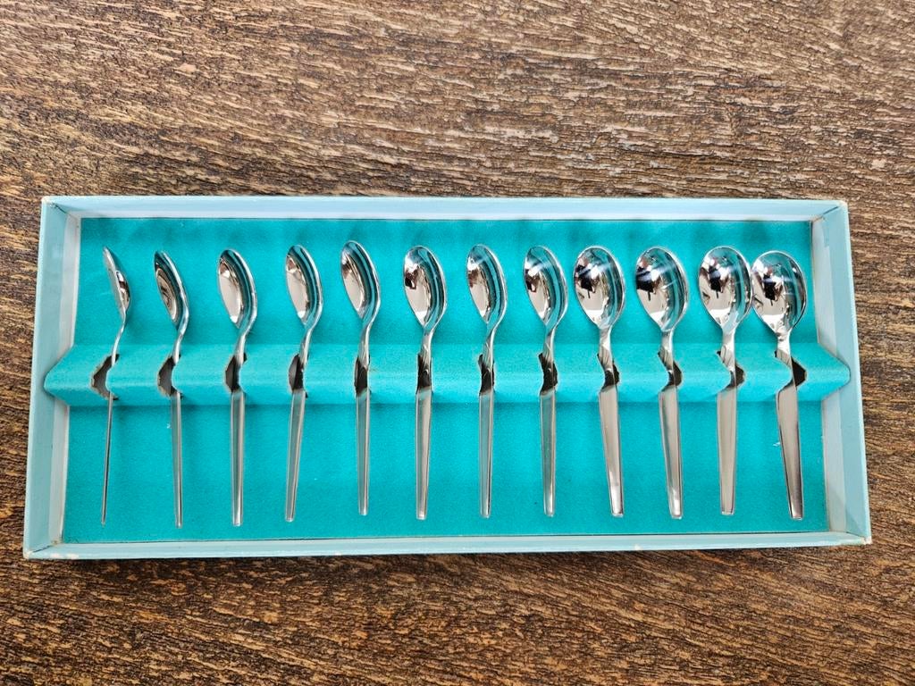 12 lepeltjes G Sola Z, nooit gebruikt, nieuw, originele doos, Huis en Inrichting, Keuken | Bestek, Ophalen of Verzenden, Nieuw