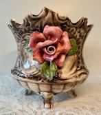 Capodimonte Bloempot met Rozen, Antiek en Kunst, Antiek | Porselein, Ophalen of Verzenden