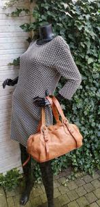 E523 FURLA bruin echt lederen damestas zeer fraai, Ophalen of Verzenden