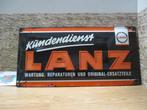 metalen bord 25x50 cm LANZ, licentie, Ophalen of Verzenden, Nieuw, Reclamebord