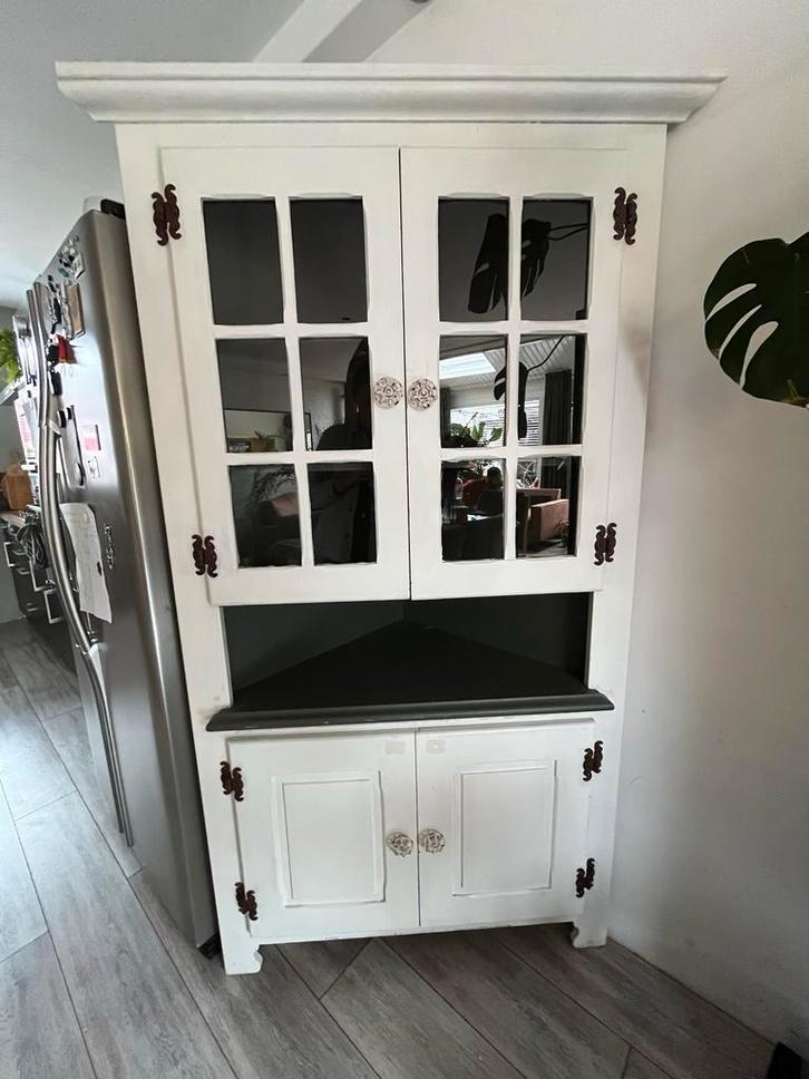 Hoekkast / Servieskast - 99cm breed, 190cm hoog, Huis en Inrichting, Kasten | Buffetkasten, Gebruikt, 150 tot 200 cm, 50 tot 100 cm