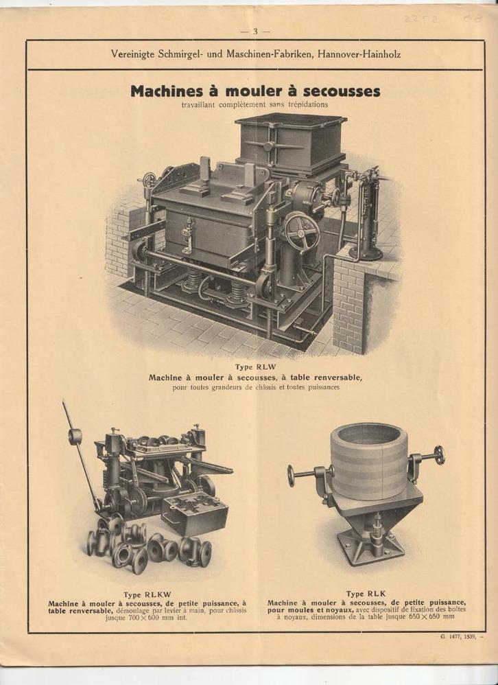 Catalogus Hainzholz 1927 machines pour fonderies / gieterij, Boeken, Catalogussen en Folders, Gelezen, Catalogus, Verzenden