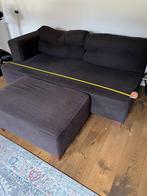 GRATIS afhalen bank met hocker, Huis en Inrichting, Ophalen, Gebruikt, Stof