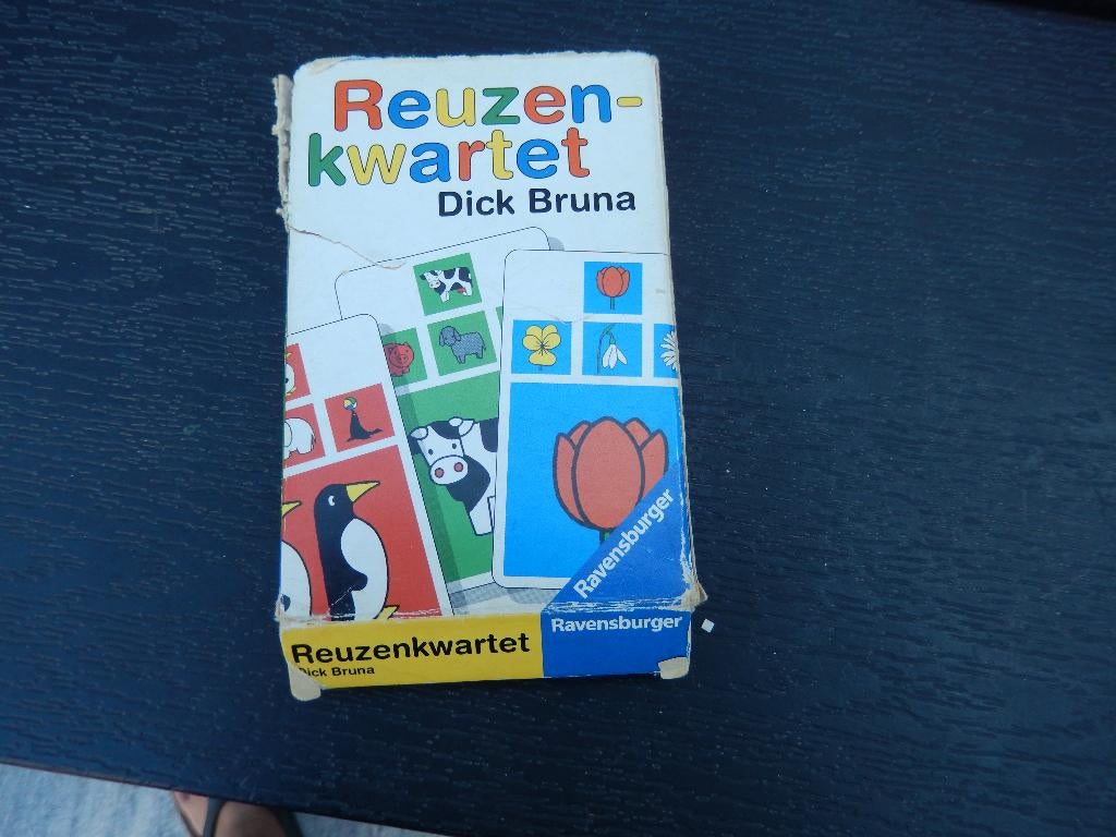 Reuze kwartet van Dick bruna (beschadigd), Verzamelen, Speelkaarten, Jokers en Kwartetten, Ophalen, Gebruikt, Kwartet(ten)