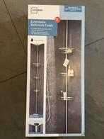 Telescopisch Badkamerrek - Chroom, Ophalen, Minder dan 50 cm, 100 tot 150 cm, Overige typen