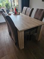 Eettafel, Huis en Inrichting, Tafels | Eettafels, Ophalen, Gebruikt, 50 tot 100 cm, Vijf personen of meer