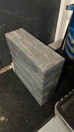 10 betonnen stapelblokken anraciet 60x10x10cm + opsluitband, Tuin en Terras, Tegels en Klinkers, Ophalen, Overige typen, Zo goed als nieuw