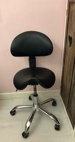 Zadelzit Stoel met Rugleuning - Zwart, Ophalen, Zwart, Zo goed als nieuw, Bureaukruk