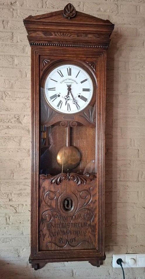 Antieke Stempelklok - Zeldzaam!, Antiek en Kunst, Antiek | Klokken, Ophalen