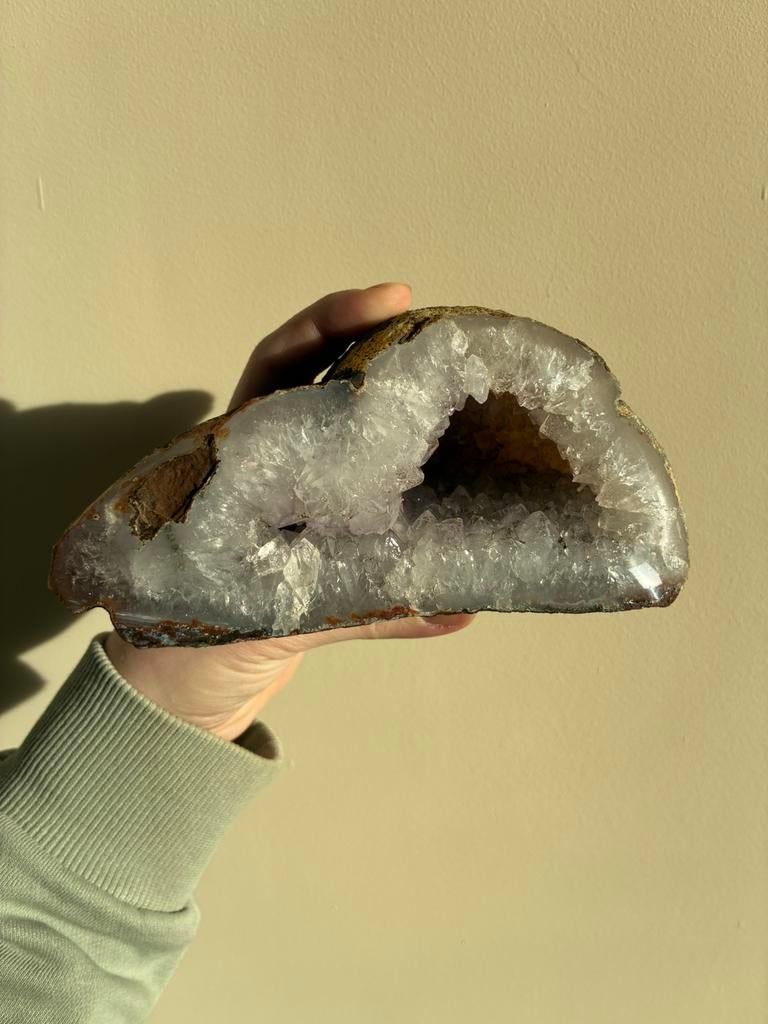 Kwarts geode, Sieraden, Tassen en Uiterlijk, Edelstenen, Ophalen of Verzenden