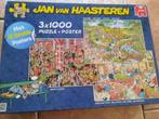 Jan van Haasteren 3x1000st, Verzenden, 500 t/m 1500 stukjes, Zo goed als nieuw, Legpuzzel
