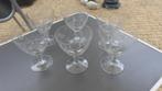 6 geëtste glazen coupes, Antiek en Kunst, Ophalen of Verzenden