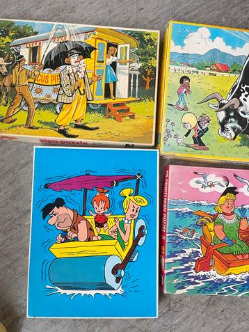 Vintage Puzzels '70 - Sjors, Sjimmie, Flintstones, Pipo beschikbaar voor biedingen
