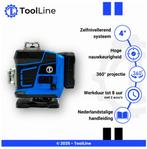 ToolLine Kruislijnlaser ~ kruislaser ~ bouwlaser met statief, Afstand, ToolLine, 4564EW, Verzenden