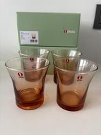 Iittala Aino & Alvar Aalto 4 glazen 20 cl Rio Brown, Glas of Glazen, Nieuw, Ophalen of Verzenden, Glas