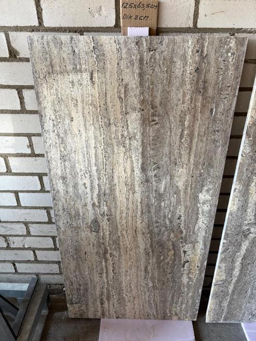 Tegels marmer Travertin voor op een wand of vloer 7M2., Doe-het-zelf en Verbouw, Tegels, Nieuw, Vloertegels, Marmer, 60 cm of meer