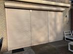 Groot elektrisch rolluik, 4,1 meter breed, Ophalen, Gebruikt, 200 cm of meer, Crème of Beige