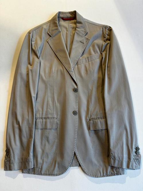 Zomers colbert van Corneliani. Lichtgrijs. Maat 52. Katoen, Kleding | Heren, Kostuums en Colberts, Zo goed als nieuw, Maat 52/54 (L)