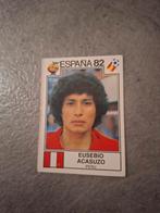 Panini sticker WK 82 Espana. Speler Eusebio Acasuzo Peru., Verzenden, Zo goed als nieuw, Sticker