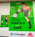 Sparta- AJAX wedstrijdposter en wedstrijdprogramma 9-11-97, Verzamelen, Verzenden, Ajax, Poster, Plaatje of Sticker