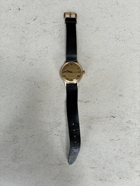 Vintage Ruhla Mechanisch Polshorloge, Sieraden, Tassen en Uiterlijk, Horloges | Dames, Gebruikt, Polshorloge, Overige merken, Leer