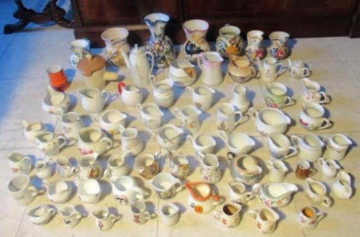 Grote Partij Collectie 70 stuks Kannen Kannetje Kan Karaffen, Antiek en Kunst, Antiek | Servies los, Ophalen of Verzenden