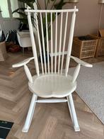 Witte houten schommelstoel, Ophalen, Gebruikt, Wit, Eén
