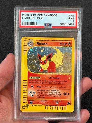 Pokémon PSA 9 Flareon Holo #H7 Skyridge TCG beschikbaar voor biedingen