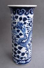 Om 1850-1875 Late Kangxi Porselein Draken Vaas China Chinees, Ophalen of Verzenden