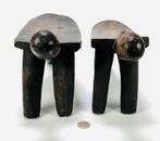 720. Houten Lobi krukjes – eerste helft 20e eeuw, W-Afrika, Ophalen of Verzenden