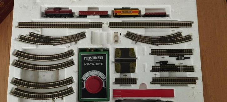 Fleischmann 9374 A+B Piccolo Startset (N), Hobby en Vrije tijd, Modeltreinen | H0, Gebruikt, Treinset, Gelijkstroom, Fleischmann