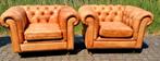 2x XL Chesterfield club fauteuil + BEZORGING GRATIS, Huis en Inrichting, Fauteuils, Gebruikt, ., Chesterfield, Ophalen of Verzenden