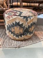 Ronde poef Kelim motief, Ophalen, Overige materialen, Rond, Minder dan 50 cm
