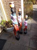 3 Afrikaanse beelden, Antiek en Kunst, Kunst | Beelden en Houtsnijwerken, Ophalen