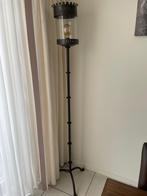 Zwart metale Vloerlamp, Ophalen, Zo goed als nieuw, Glas, 150 tot 200 cm