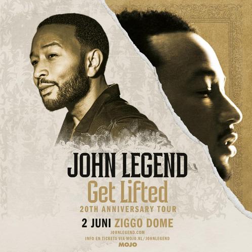 4x staanplaatsen John Legend in Ziggo Dome - 2 juni 2025, Tickets en Kaartjes, Concerten | Pop, Drie personen of meer, Juni