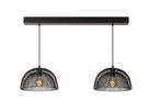 Industriële Hanglamp (dubbel) Lucide MESH - Zwart, Metaal, Zo goed als nieuw, Ophalen
