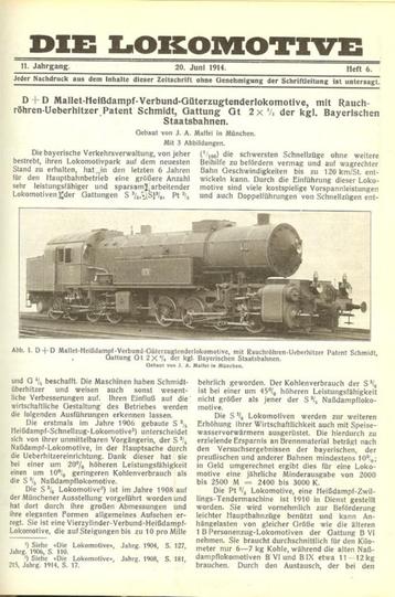 Die Lokomotive - 11e.Jahrgang 1914 - Heft 1-12 - Fraai Ooste beschikbaar voor biedingen