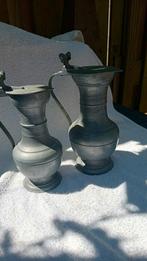 2 tinnen eikeltjes kannen, Antiek en Kunst, Antiek | Tin, Ophalen of Verzenden