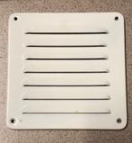 Muurplaat ventilatierooster, schoepenrooster wit, aluminium, Ophalen of Verzenden, Nieuw, 100 tot 250 mm, Overige typen