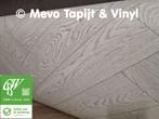 Vinyl met Visgraat motief, lengte 5.30 x 4 mtr, gratis staal, MeVo tapijt en vinyl, Nieuw, Ophalen of Verzenden, Grijs