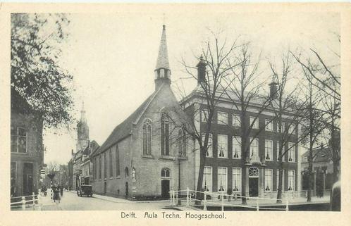 (388-035-037) Delft Aula Techn Hoogeschool, Verzamelen, Ansichtkaarten | Nederland, Zuid-Holland, Verzenden