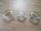 Glazen (voorraad) schalen, Huis en Inrichting, Gebruikt, Ophalen of Verzenden, Overige stijlen, Glas