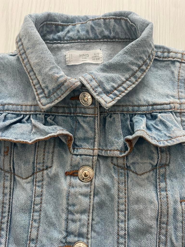 Baby spijkerjasje, Kinderen en Baby's, Ophalen of Verzenden, Zo goed als nieuw, Meisje, Jasje