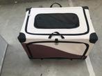 Vouwbare HondenBench - Bruin-Beige - 50 x 70 x 52 cm, Dieren en Toebehoren, Ophalen, Gebruikt