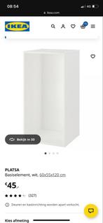 4x IKEA Platsa kasten 60x55x120 - Wit, Ophalen, Met plank(en), Kunststof, Gebruikt