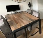 Eettafel 160cm - Industrieel Design, Huis en Inrichting, Tafels | Eettafels, Ophalen, Gebruikt, 50 tot 100 cm, 150 tot 200 cm