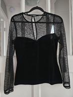 Zwarte top met lange mouwen, Kleding | Dames, H&M, Zwart, Ophalen of Verzenden, Zo goed als nieuw