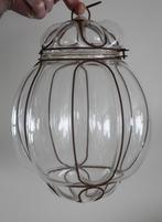 Mondgeblazen glazen Venetiaanse hanglamp, Huis en Inrichting, Lampen | Hanglampen, Minder dan 50 cm, Gebruikt, Ophalen of Verzenden